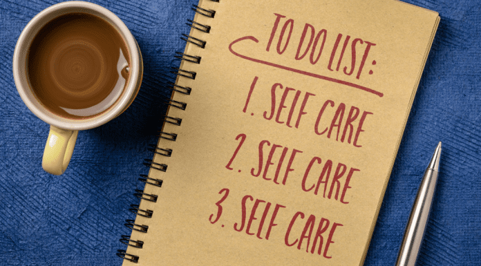 A self-care to-do list.