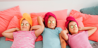 The Great Sleepover Debate Girls at a sleepover.
