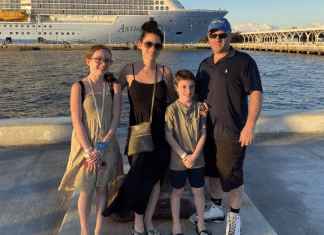 Joanna and her family.