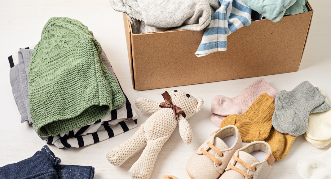 Baby stuff getting packed away.