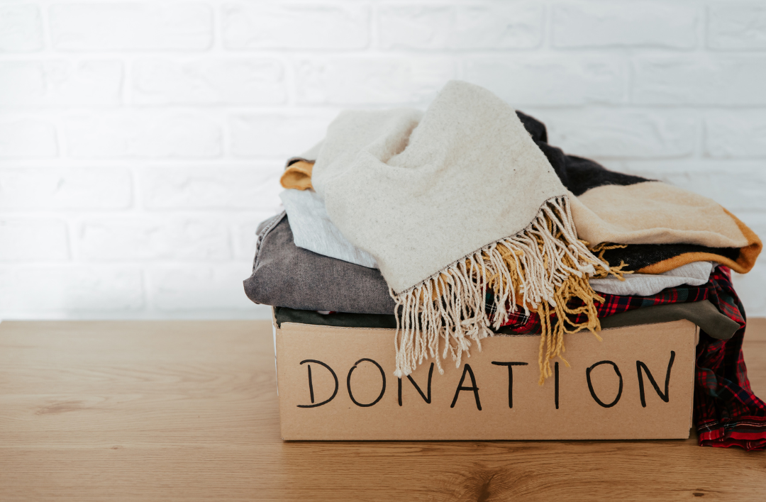 Clothes for donation.