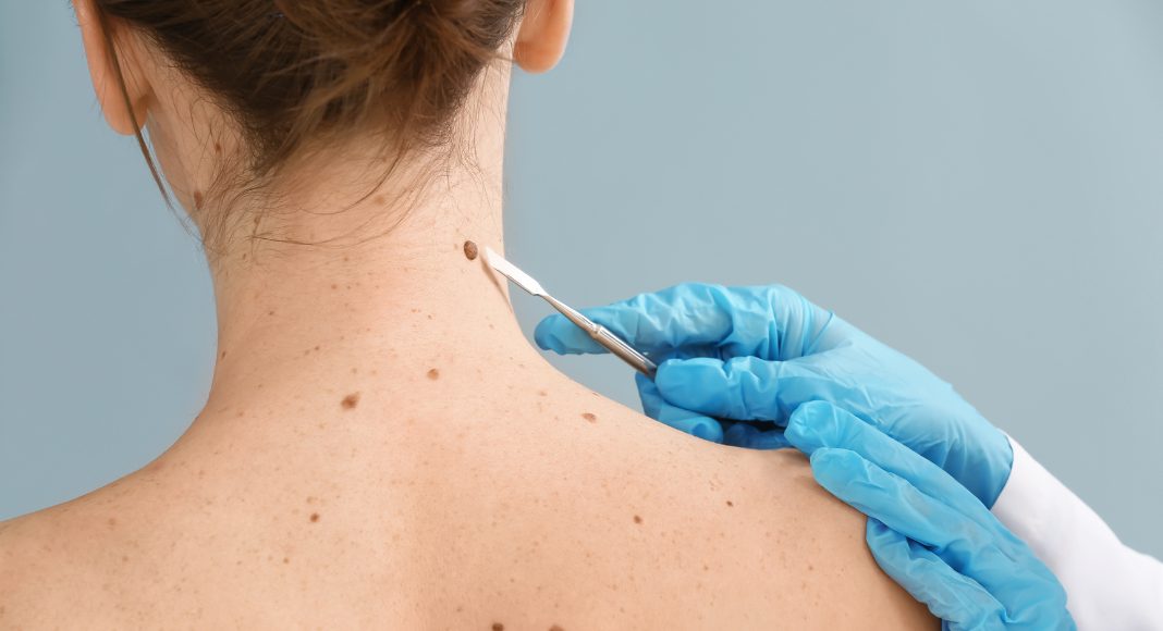 A woman being examined.