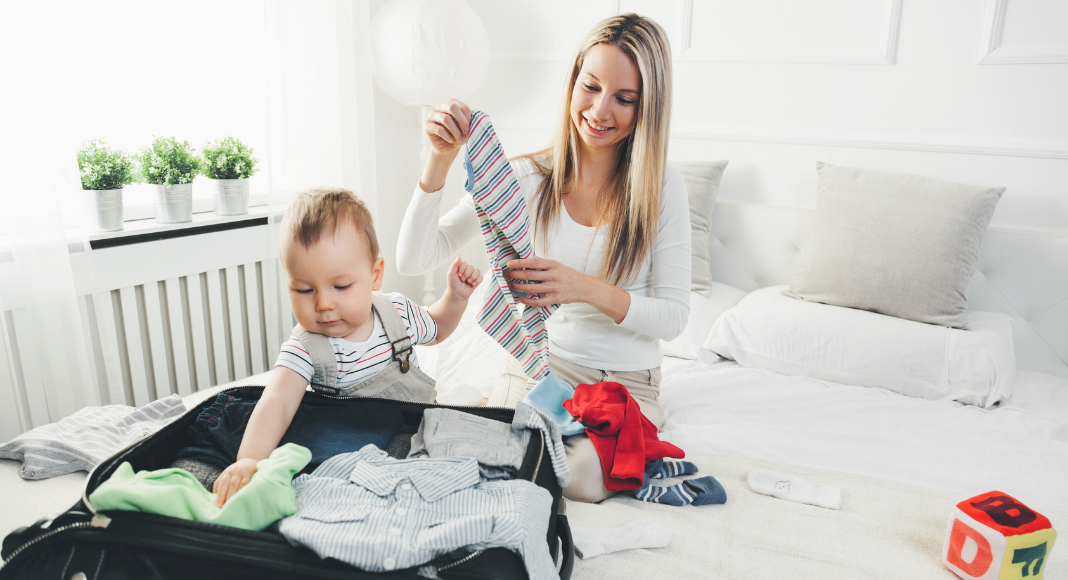 Packing for travel with a toddler.