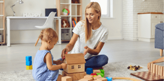 Thirty, Flirty, and Surviving A mom playing with her toddler son.