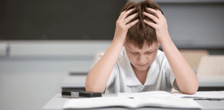 My Kid is Struggling with School – What’s a Mom to Do? A kid frustrated at school.