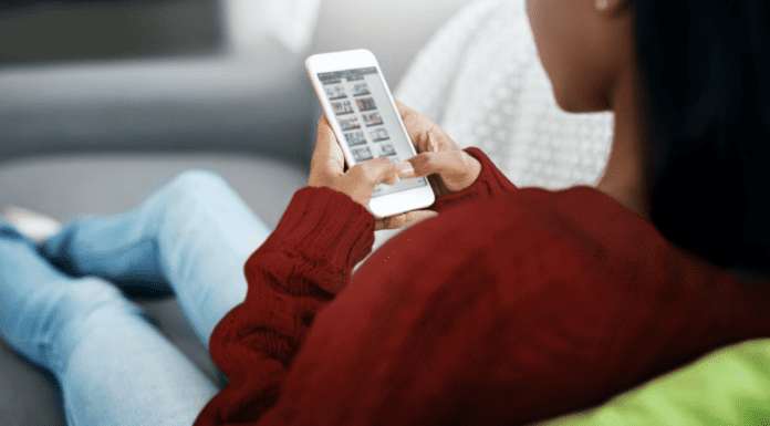A Look at Social Media’s Impact on Mental Health A woman on social media.