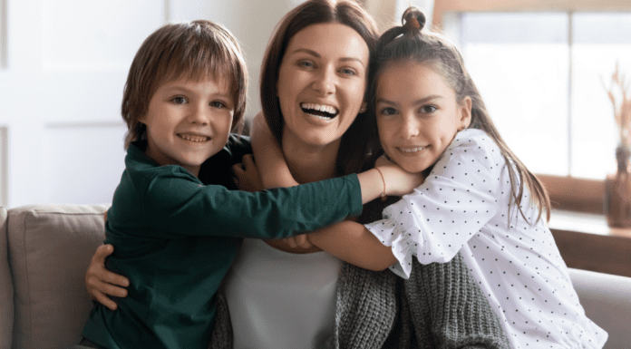 A Mom of Both A mom with her two children.