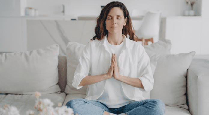 A woman choosing peace.