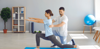 The Best Sports Rehab Facilities in Westchester County A woman doing physical therapy.
