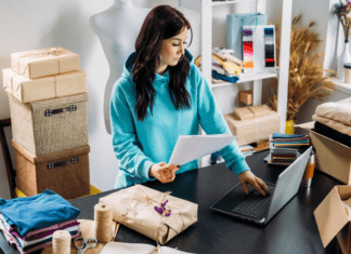 Turn a Passion Into a Business A woman running her business.