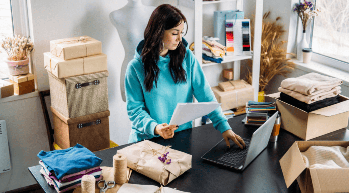 Turn a Passion Into a Business A woman running her business.