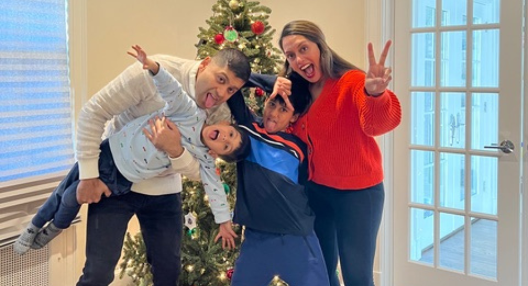 Anita and her family.