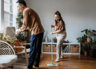 10 Ways to Prepare Your Home for Spring A couple preparing their home for spring.