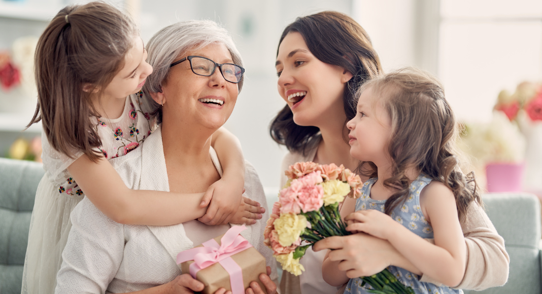 Celebrating Mother's Day.