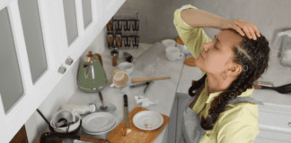 Who Let Loose the Stress Bug and Anxiety Monster? A stressed mom in the kitchen.