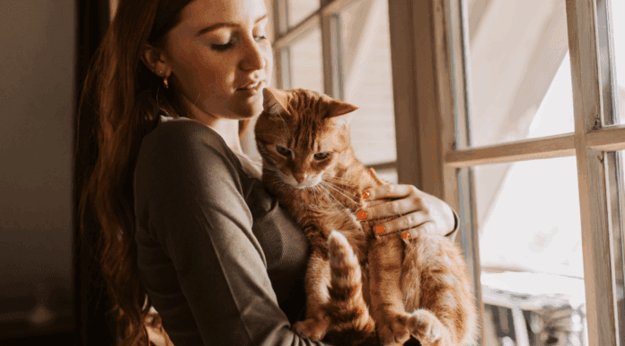 Grief is the Price We Pay for Love A woman holding a cat.
