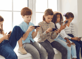 Gen Z on their phones.