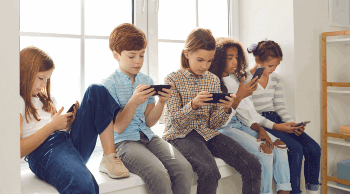 Gen Z on their phones.