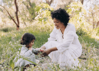 Capturing a Child’s Curiosity A mom exploring with her daughter.