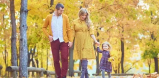 4 Westchester River Towns Perfect for a Fall Stroll A family walking together on a fall day in one of the Westchester river towns