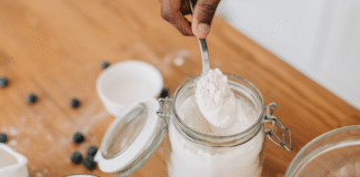 Why Is Everyone Talking About Creatine? Creatine powder in a drink.
