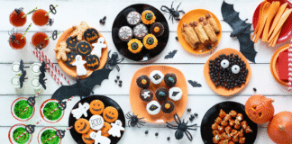 From Candy Cravings to Crushed Goals: Balancing Halloween Treats and Fitness A table of Halloween treats.
