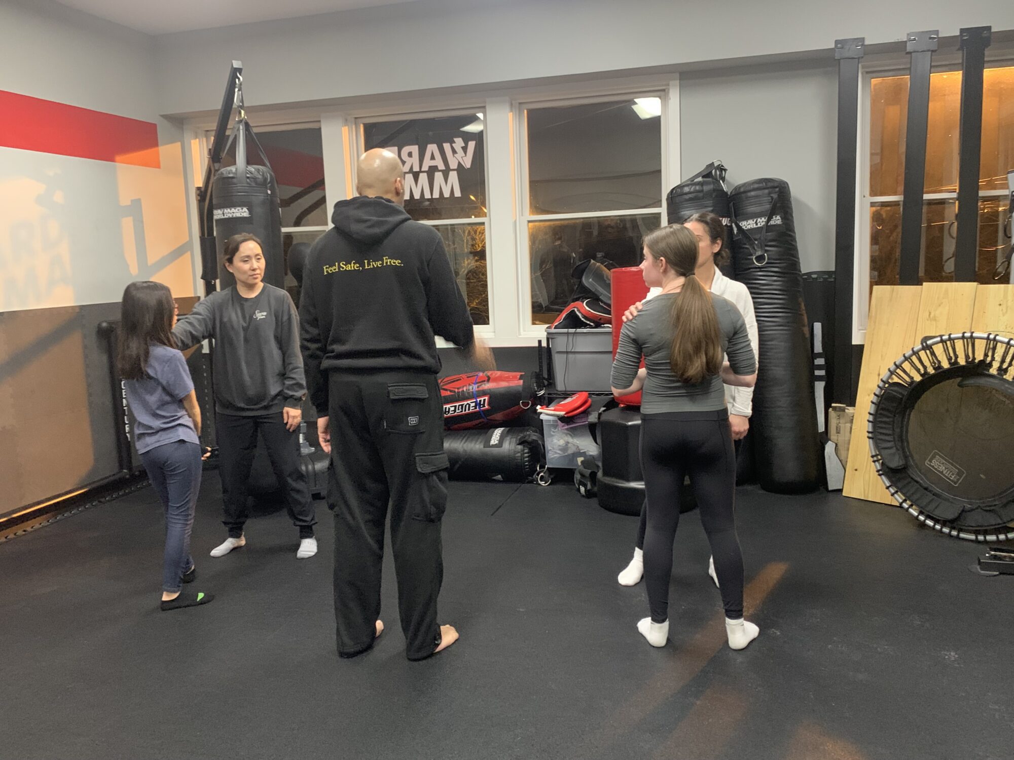 A private class at Krav Maga Personal Safety.