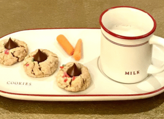 Milk and cookies.