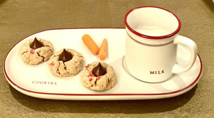 Milk and cookies.