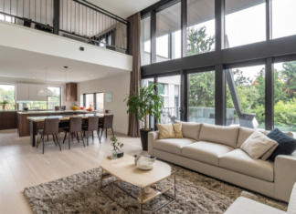 In Defense of Walls An open floor plan in a family home.