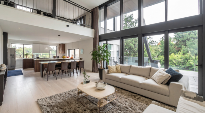 In Defense of Walls An open floor plan in a family home.