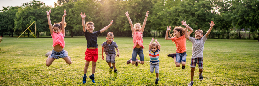 Kids jumping