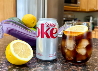 Hold the Wine and Pass Me a Fridge Cig A diet coke with lemon.
