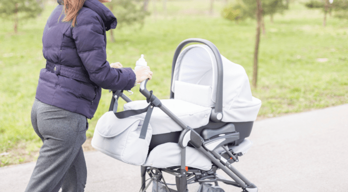 Doin’ Great: Meet Catharine A mom pushing a stroller.