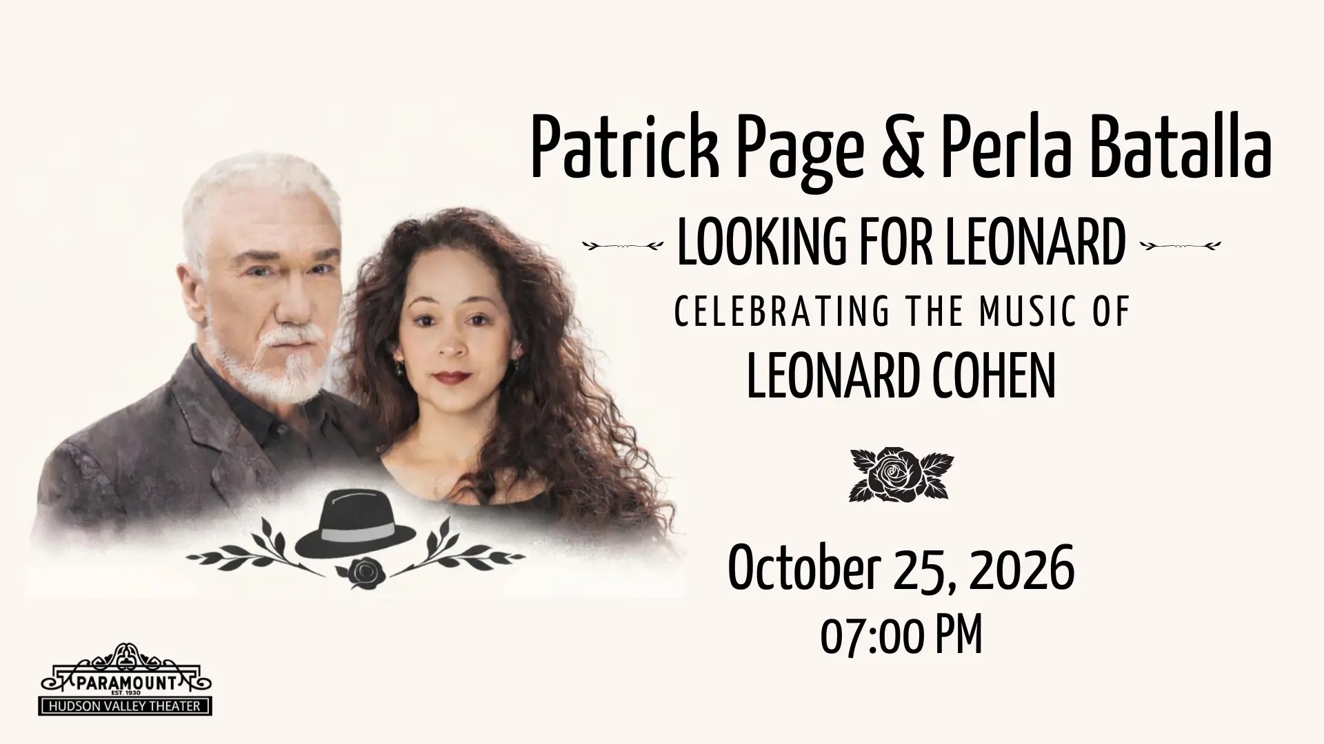 Patrick Page & Perla Batalla: Looking for Leonard