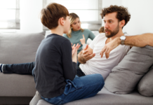 A family communicating.