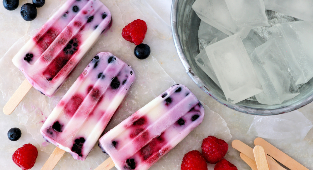 Homemade frozen treats. 