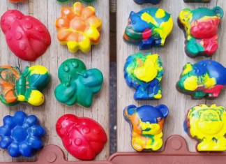Recycled crayons.