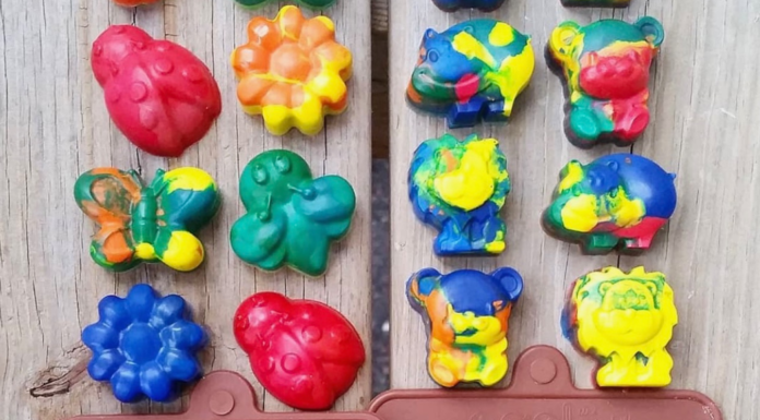 Recycled crayons.